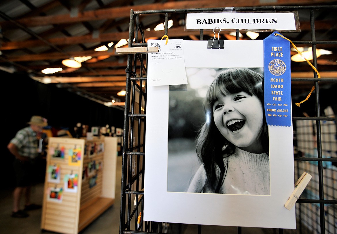 A winning photo is among the displays at the North Idaho State Fair on Friday.