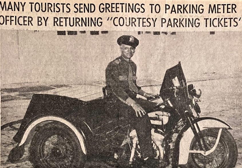 Coeur d'Alene tourists were fond of parking enforcement officer Elmer James.