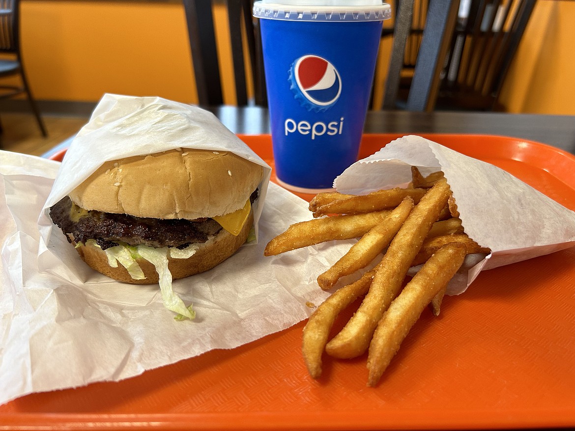 A bacon deluxe small meal combo with fries and a drink which is one of the more popular items offered at DK’s Drive In.