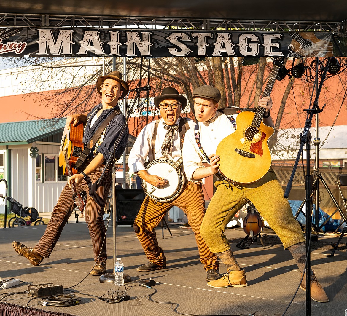 The Rock Bottom Boys perform on the main stage at the North Idaho State Fair.