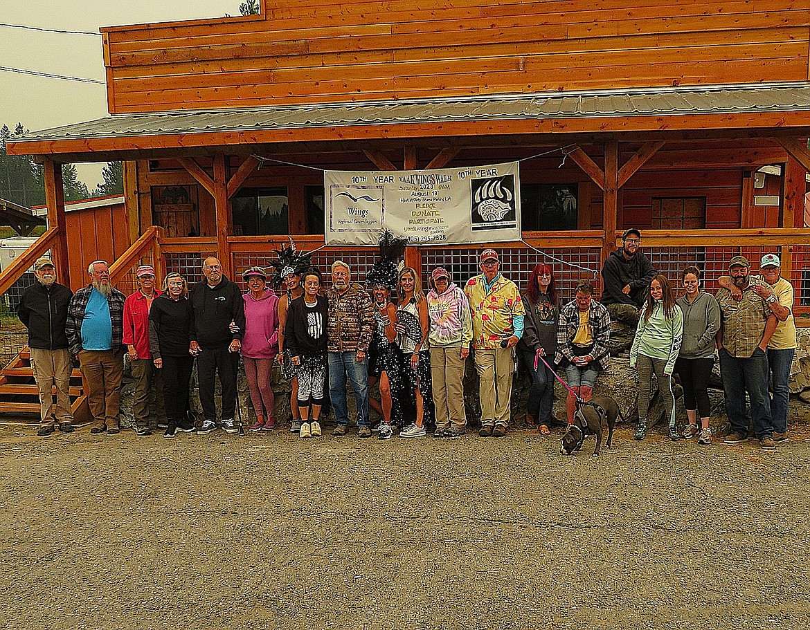 The 10th anniversary of the Yaak WINGS Walkers was well-attended on Aug. 19, 2023. (Photo credit Bob Zaccheo)