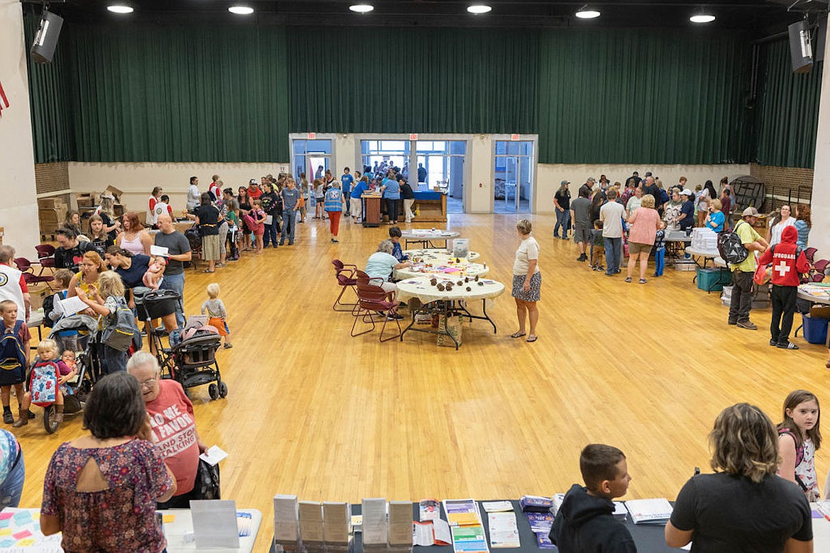 Lincoln County’s Unite for Youth Coalition’s Back-To-School Blast 2023 events provided supplies to hundreds of school children in Libby, Troy and Eureka. (Photo courtesy Lincoln County Health Department)