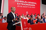 Mother of beleaguered Spanish soccer federation chief starts hunger strike in church to defend him