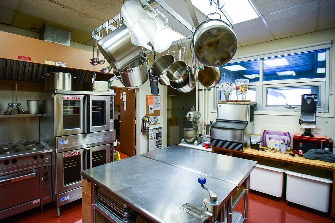 The school kitchen is shown at Marion School on Tuesday, Aug. 29. (Casey Kreider/Daily Inter Lake)