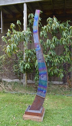 “Blue Spire”  by Gerry Newcomb is proposed for the city of Coeur d'Alene's ArtCurrents program.