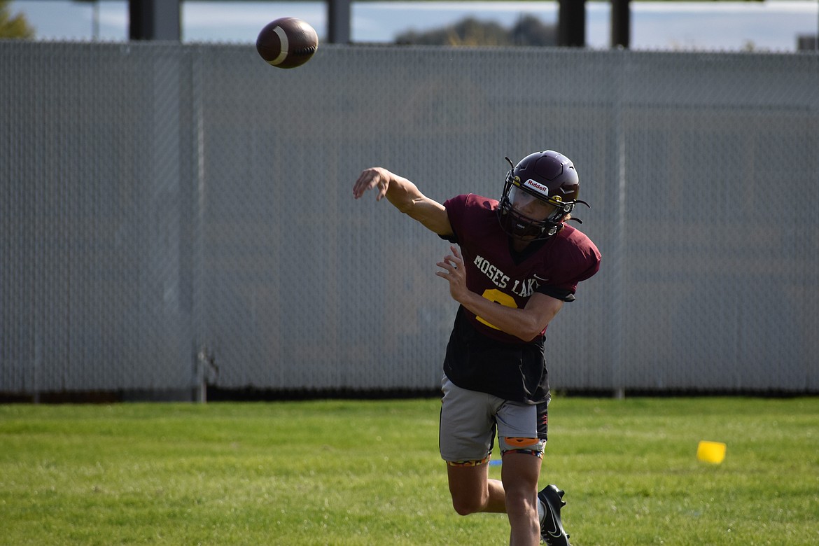 Moses Lake sophomore Brady Jay will take over the quarterback position this fall. Jay received some playing time late in the 2022 season.