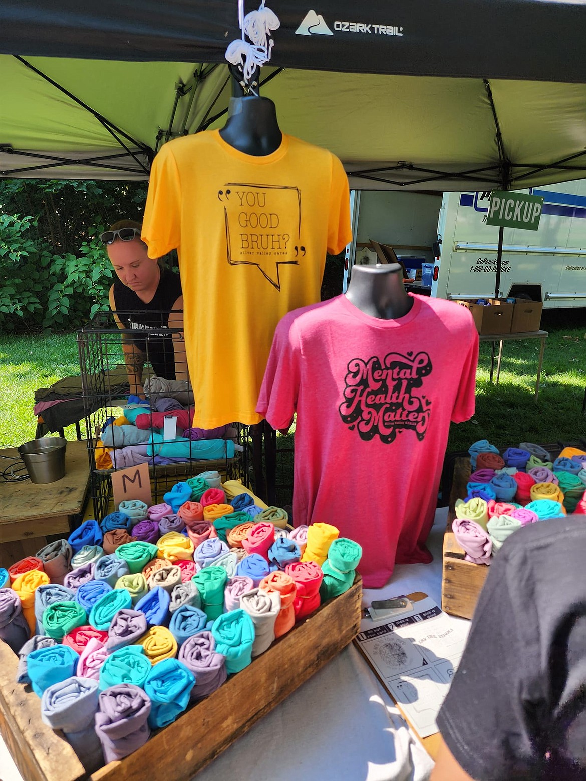 About 300 T-shirts emblazoned with "You good, Bruh?" and "Mental Health Matters" were handed out at the Silver Valleys CARES Mental Health Awareness Fair on Aug. 26.