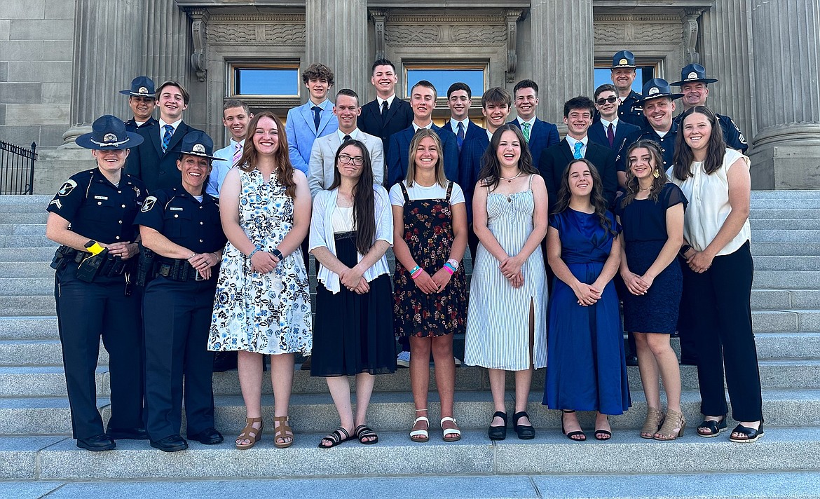 ISP Leadership Education & Development Academy participants and instructors pose for a group photo shared to the department's Facebook page.