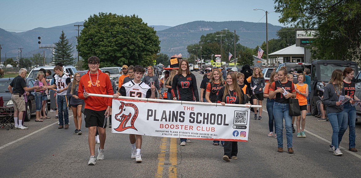 The Plains School Booster Club at the Sanders County Fair parade. (Tracy Scott/Valley Press)