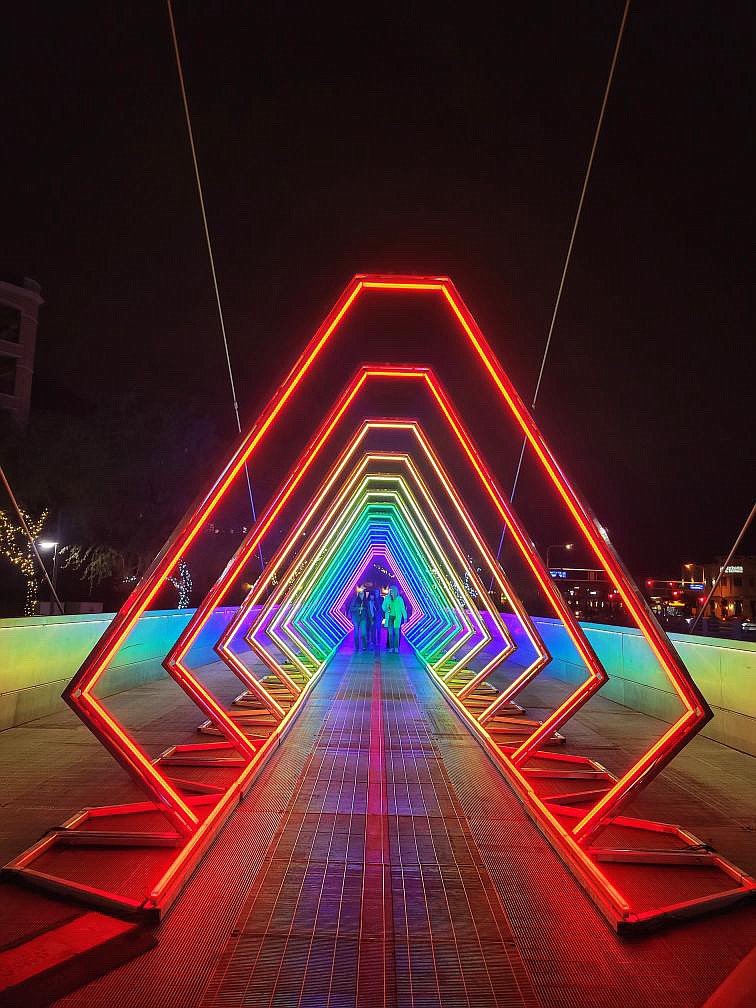 Light displays like this one in Canada are scheduled to be part of a new event, "Winter Lights," in Coeur d'Alene in January and February.