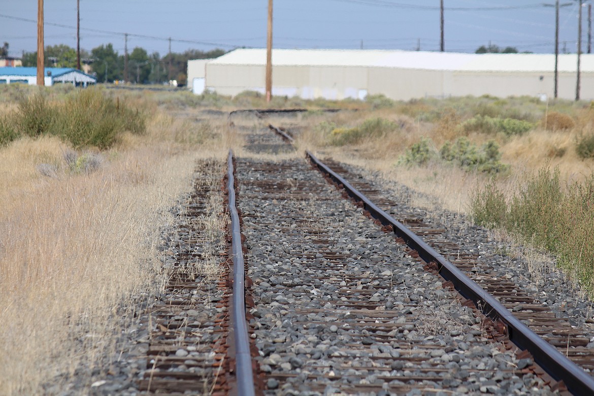 Railroad tracks leading to and from the Port of Moses Lake, pictured, will be rebuilt as part of a project to provide rail service to the port and along Wheeler Road. Construction is projected to start next year.