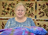 Quilter’s fabric artwork tells a story