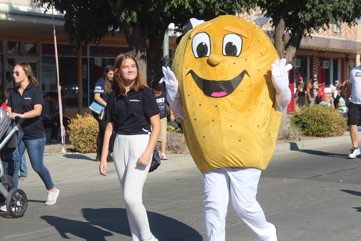 A potato and escort in the 2022 FCAD parade. Farmer Consumer Awareness Day 2023 is Saturday.