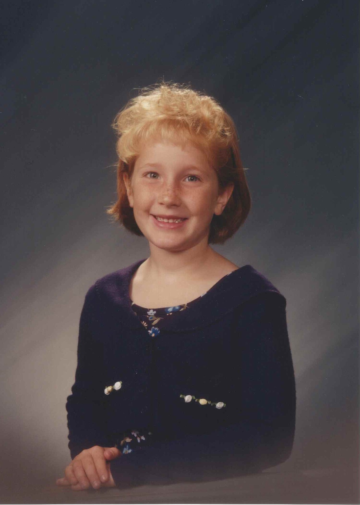 Tristyn Eldredge’s second-grade school picture from when she attended classes at Columbia Ridge. She attended Ephrata schools throughout her childhood and now looks at her former teachers as coworkers as well.