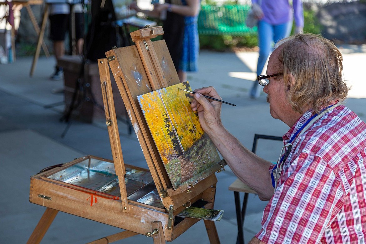 Artist Brian T. Keller paints with egg tempera. (Courtesy photo)