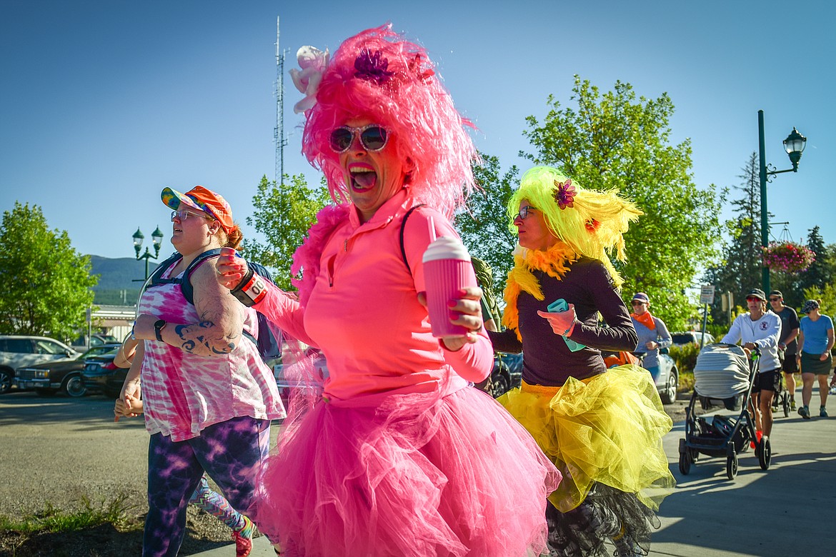 Costumed participants start the 5K run at the Whitefish Community Foundation's Great Fish Fun Run in Whitefish on Saturday, Sept. 9. (Casey Kreider/Daily Inter Lake)