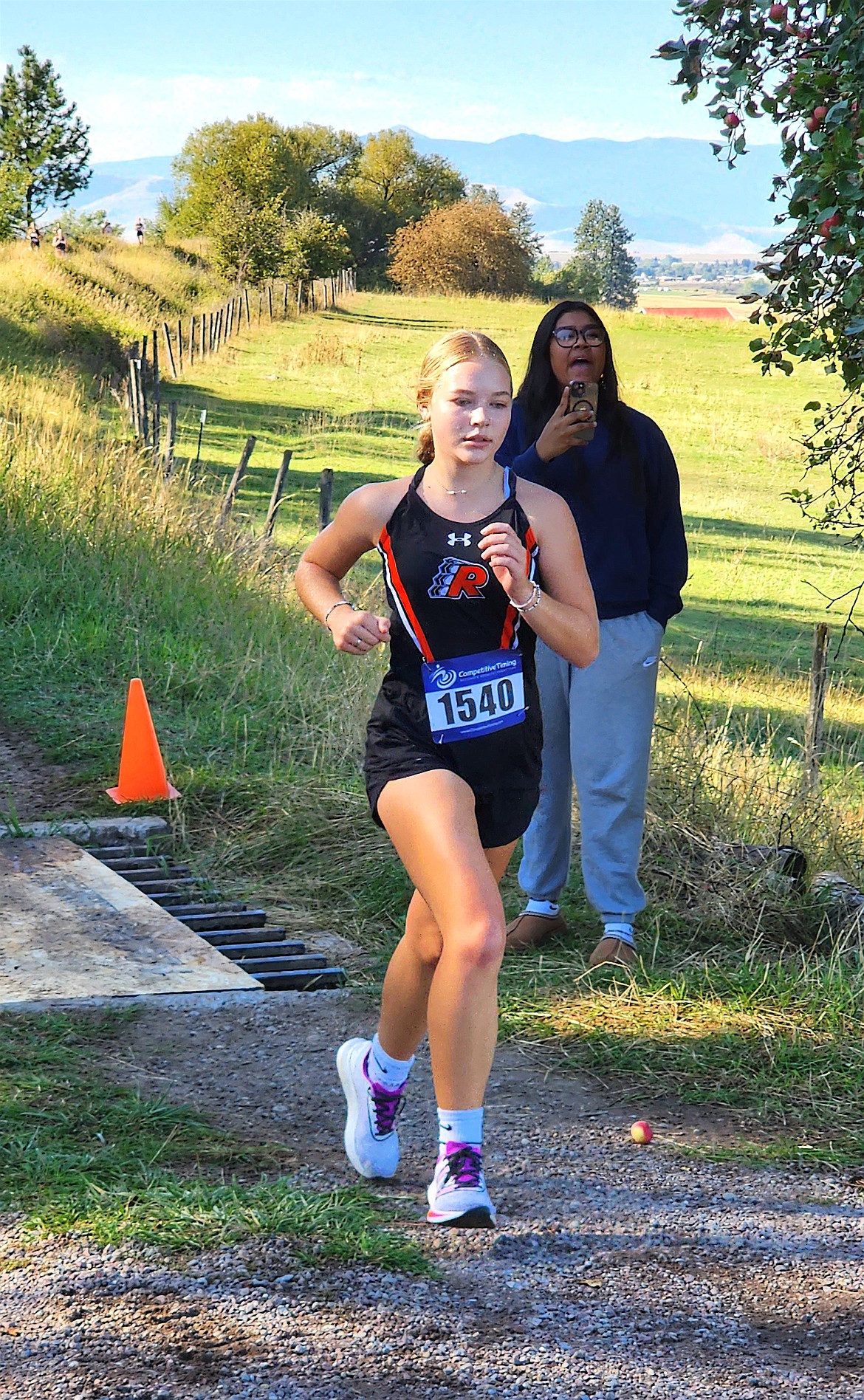Maddy Duffy was the top finisher for the Ronan Maidens in Saturday's Canal Bank Run. (Photo by Jennifer Rolfsness)