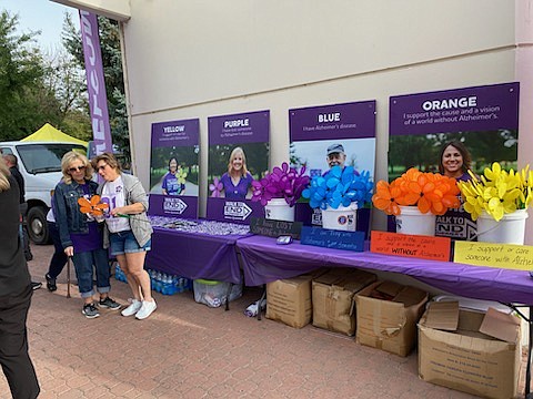 While purple is the color for Alzheimer’s awareness, other colors denote someone who is fighting or has been otherwise impacted by the disease which severely affects memories.