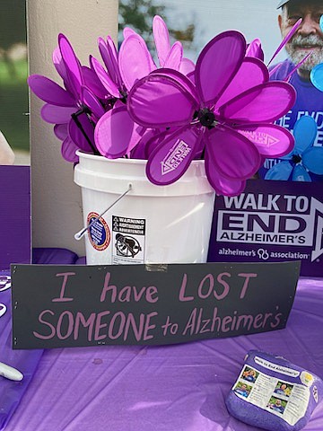 In addition to artwork along the sidewalks, participants will have a variety of visual options to push for more awareness of the impact of Alzheimer’s Disease and to support research to combat its effects on patients and families.