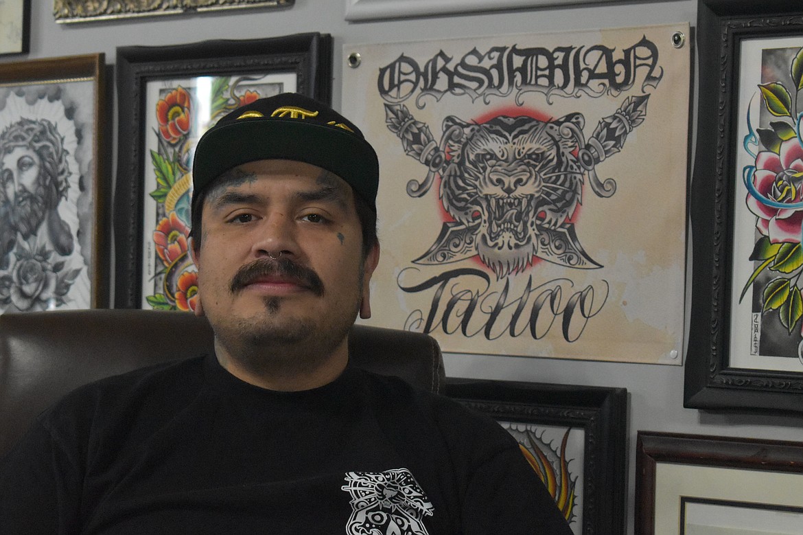 Obsidian Tattoo Collective owner Juan Reyes opened his shop last November. Reyes has been tattooing from a young age, spending eight years in Spokane learning all the “tricks of the trade.”