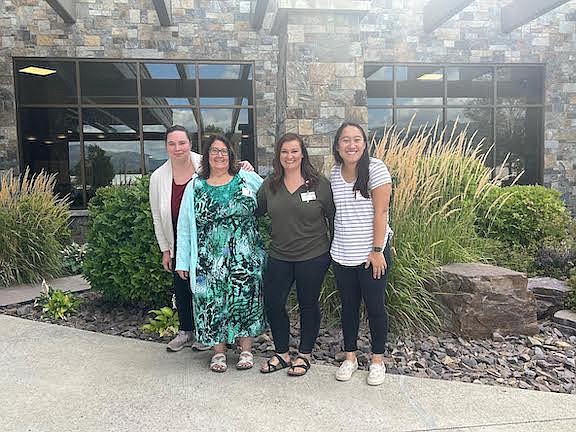 Cabinet Peaks Medical Center was recently awarded the Montana Rural Healthcare Performance Improvement. From left, are Stephani Rosin, Monica Olsen, Kaitlyn Hughen and Tina Zimmerman. (Photo courtesy Cabinet Peaks Medical Center)
