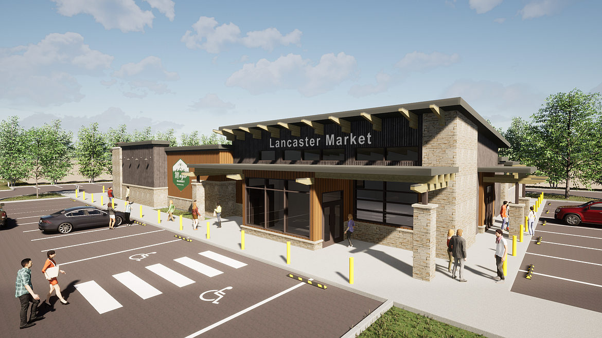 Rendering of the Lancaster Market being built at 6308 W. Lancaster Road in Rathdrum.