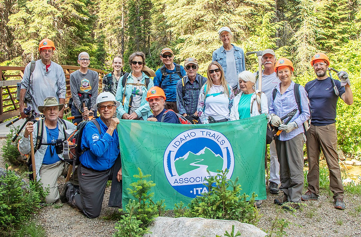 Members of the Idaho Trails Association pose for a photo after a recent event. The association was recently named a finalist in the Outdoor Accessibility and Education Award in the third annual “Defender Service Awards” presented by CHASE.