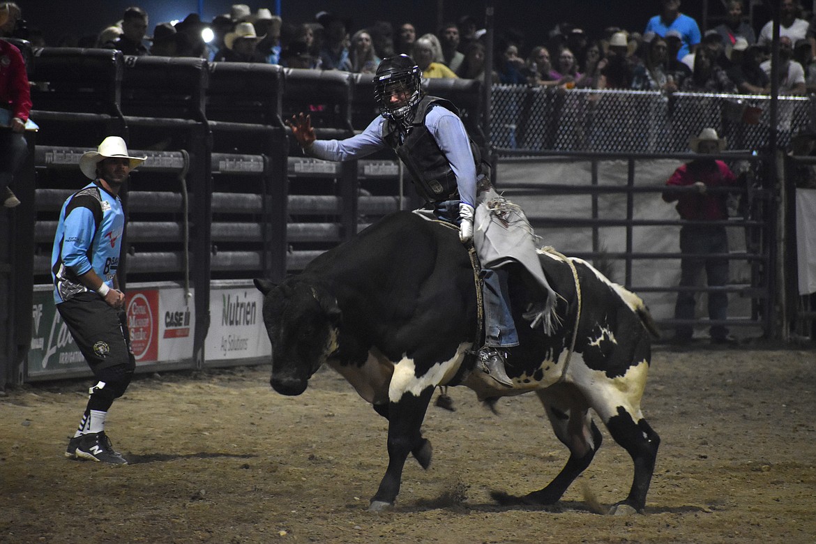 The Moses Lake Roundup, held from Aug. 17-19, included bareback riding, steer wrestling, team roping, tie-down roping, saddle bronc, barrel racing and bull riding events.