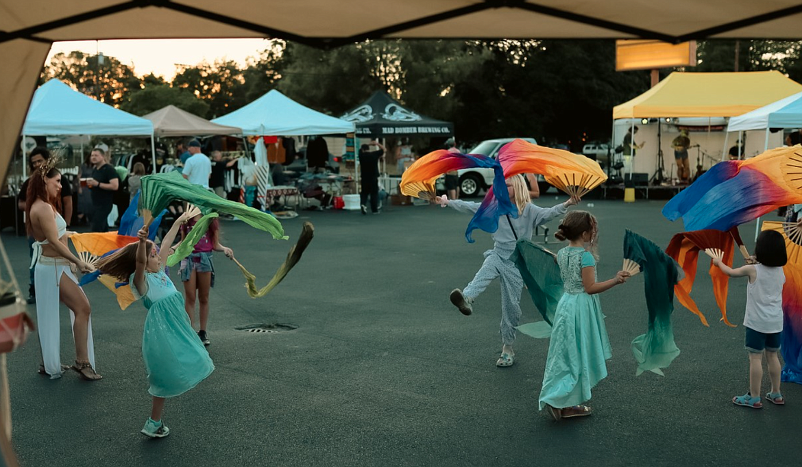 Tiny dancers enjoy a Wavy Bunch Night Market and Street Fair in Sept. 2022. The Market will return Friday, Oct. 13 in a spooktacular evening where costumes are encouraged.