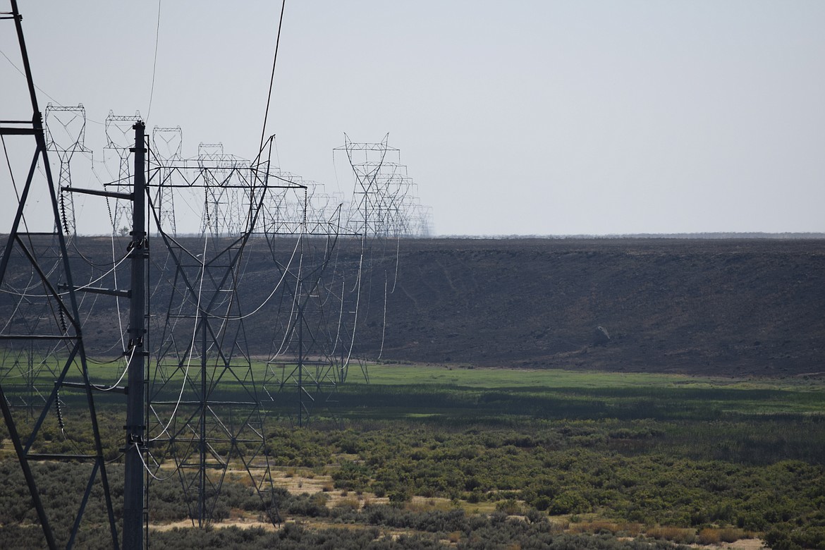 A light haze over the landscape near Rocky Ford Creek.