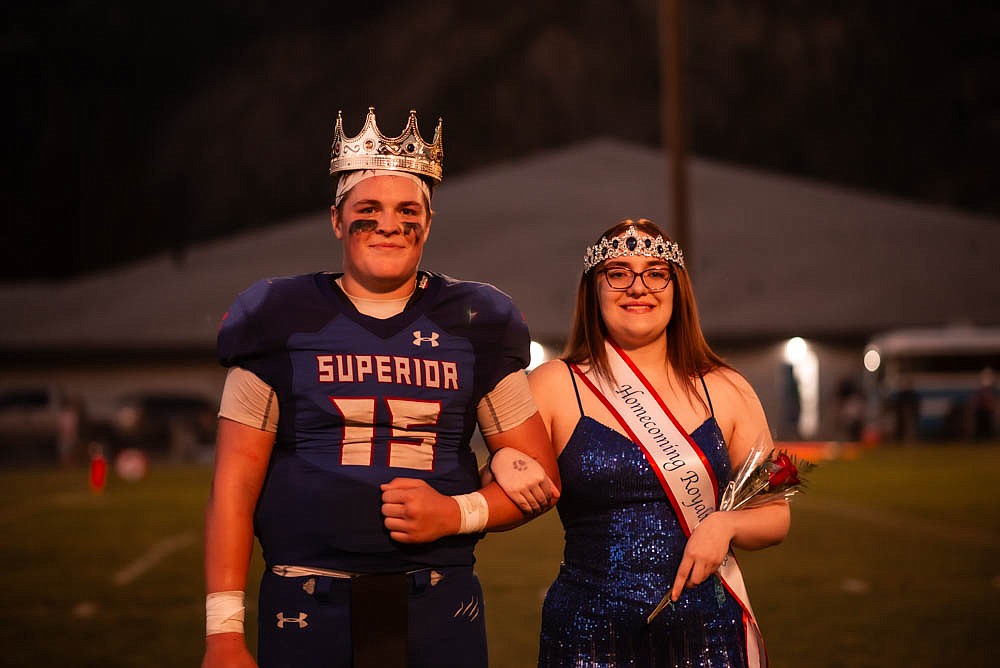 Superior High School seniors Jaxson Green and Sophie Gordon are crowned homecoming king and queen. (Photo provided)