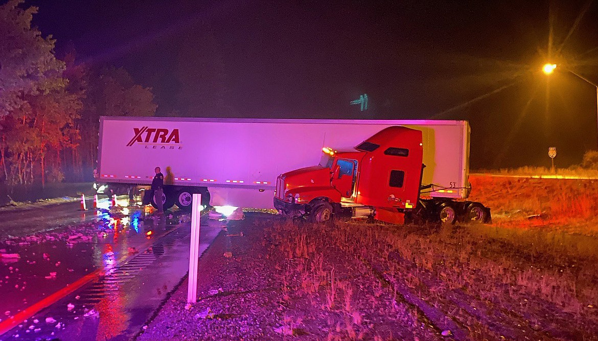 A collision involving four semis and a passenger vehicle blocked I-90 near Cle Elum Monday morning, but only minor injuries were reported.