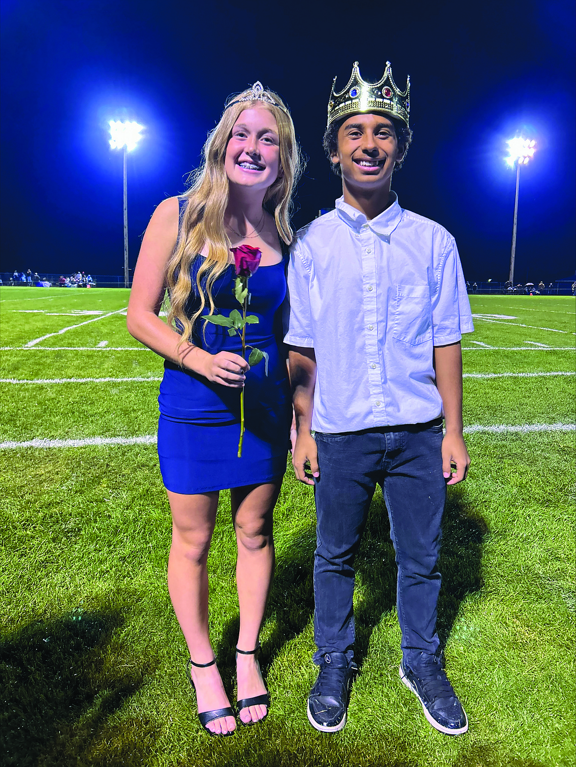 Frosh princess and prince Alexa Friske and Zariah Graham. (Photo courtesy of Kristi Friske)