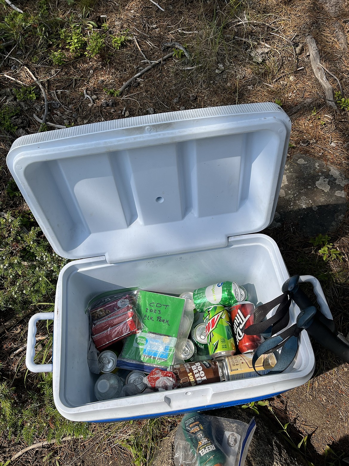 "Trail magic" is what thru hikers call acts of generosity, like supplying free food and drinks. (photo provided)