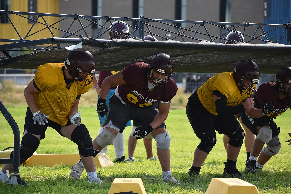 Moses Lake Head Coach Brett Jay said the team’s success on offense begins with the offensive line, which is a young unit that has developed through the first four weeks of the season.