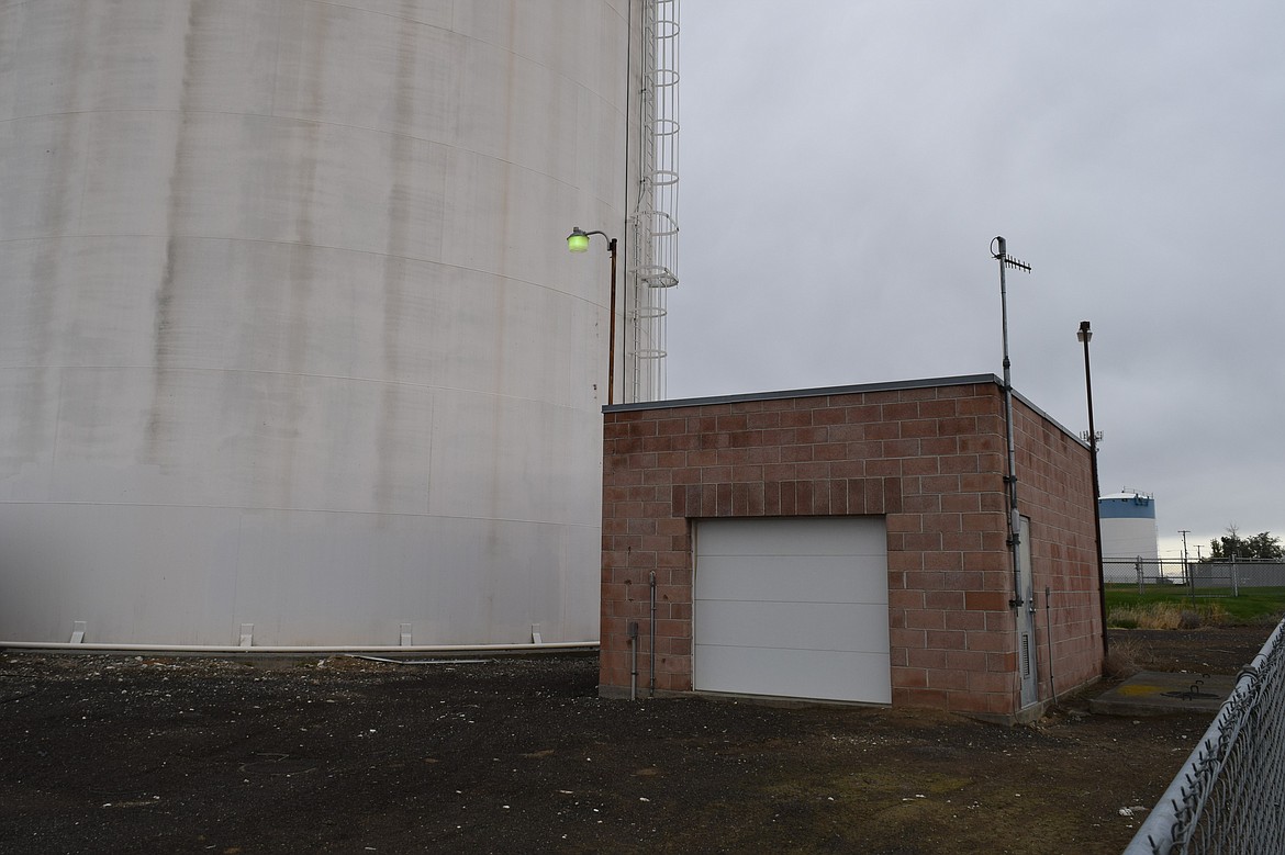 An aging booster pumping station near the Warden High School which is responsible for managing water pressure in Warden and is the target of a grant application from the Washington State Public Works Board that was denied.