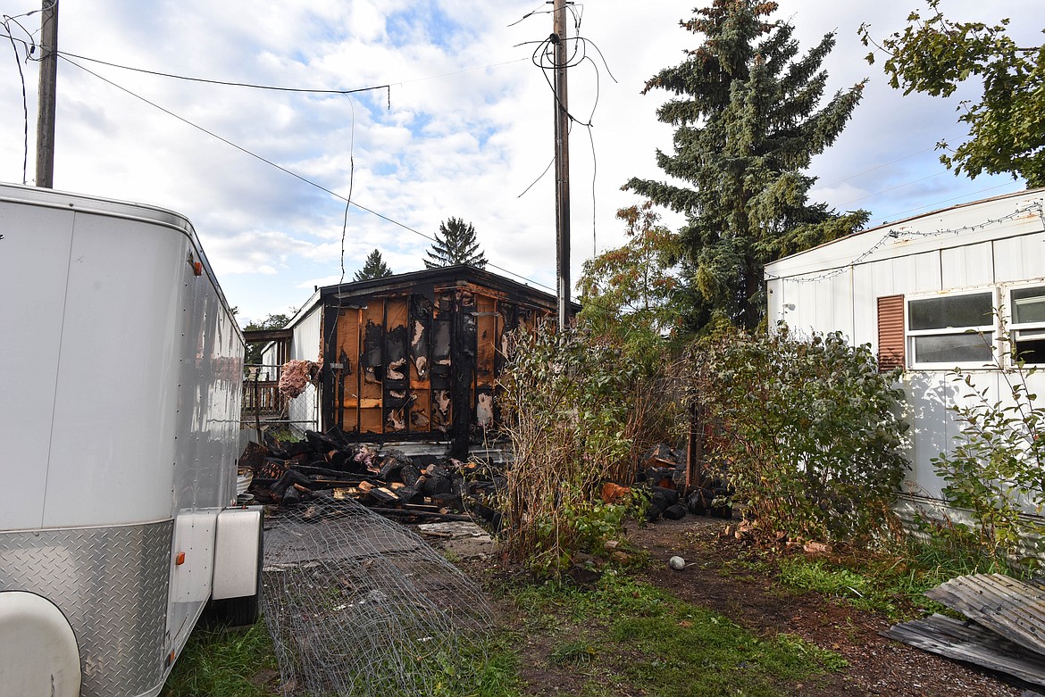 A fire occurred at a residential structure just off of Whitefish Stage Road the morning of Sept. 28, 2023. (Kate Heston/Daily Inter Lake)