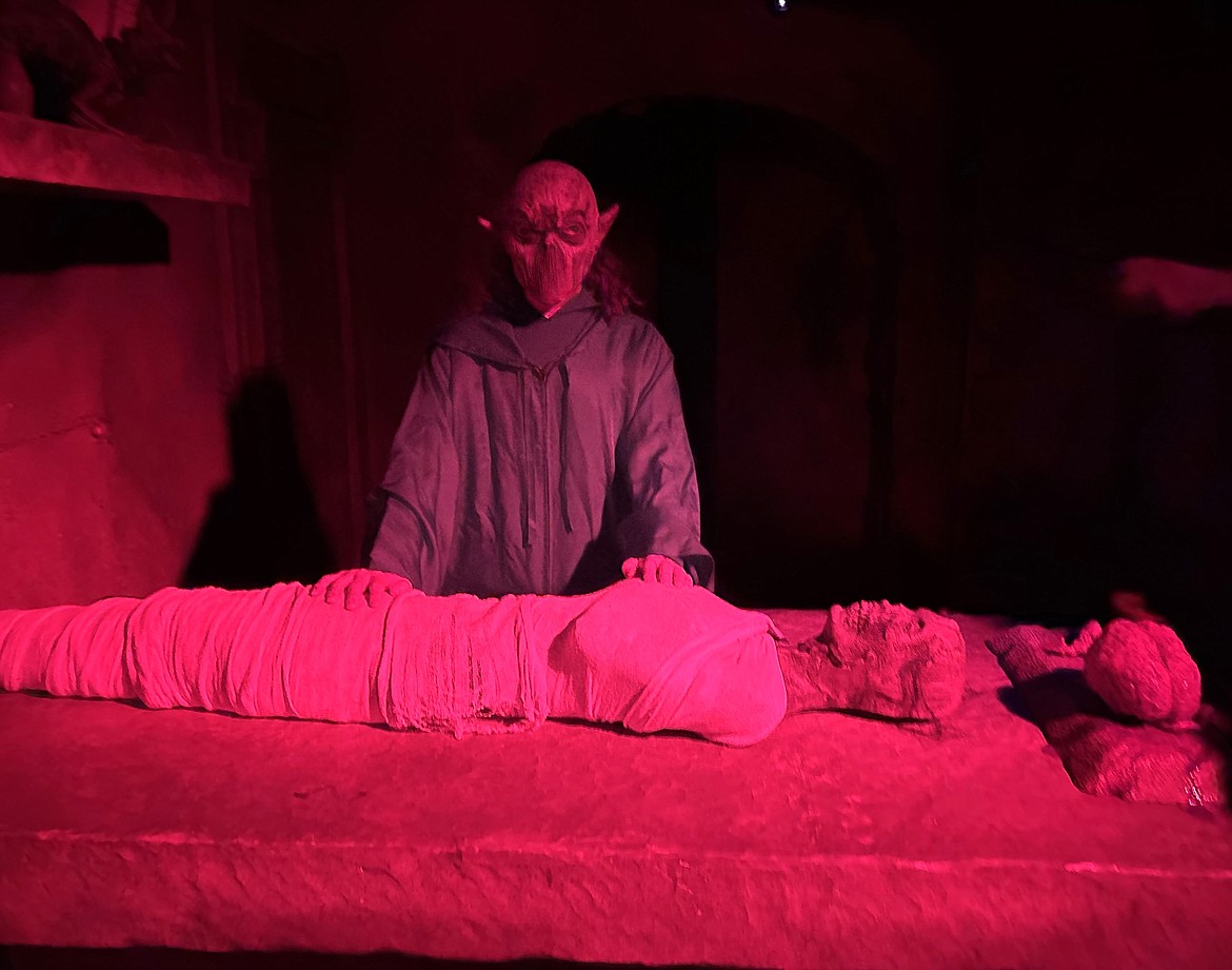 A ghoul and mummy are part of Pharaoh's Curse at Scarywood.