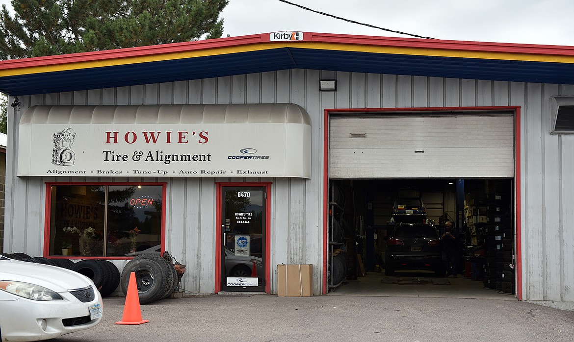 Howie's Tire and Alignment shop on Highway 93. (Julie Engler/Whitefish Pilot)