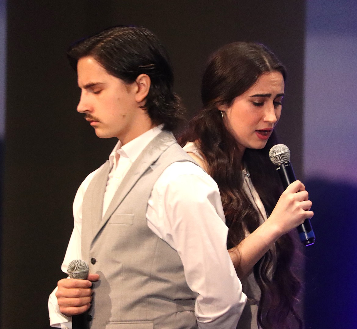 Elaine DeJong and David Eldridge perform "How Could I Ever Know" from "The Secret Garden during the 27th annual Mayor’s Awards in the Arts Wednesday.