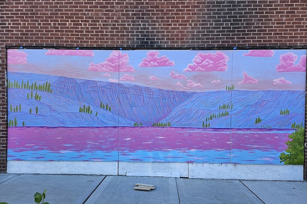 The new mural, pictured, by local artist Emma Buchanan is located in downtown Soap Lake on a vacant building at 321 Main St. E.