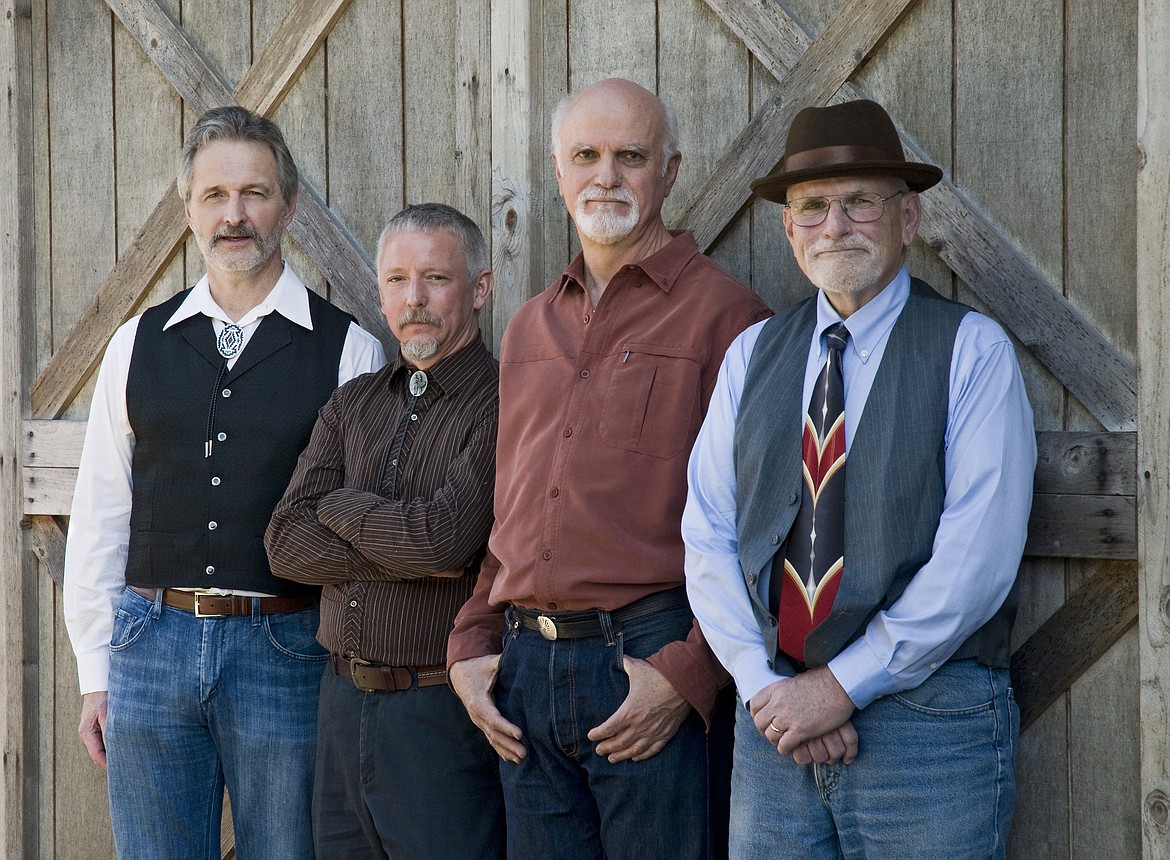 From left: Rick Meade, Jim Faddis, Cort Armstrong and John Pyles, collectively known as FarmStrong, will kick off the George CoffeeHouse’s concert season Oct. 21.