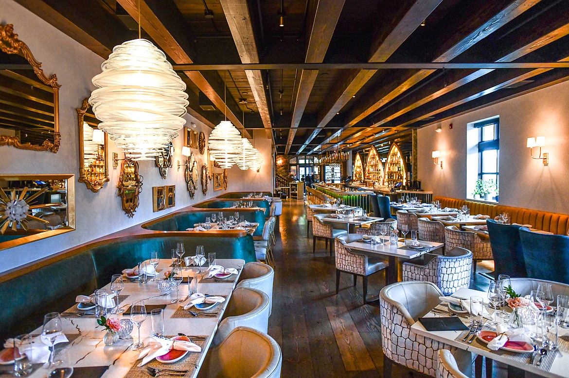 Dining area at Herb & Omni in Whitefish on Wednesday, Oct. 4. (Casey Kreider/Daily Inter Lake)