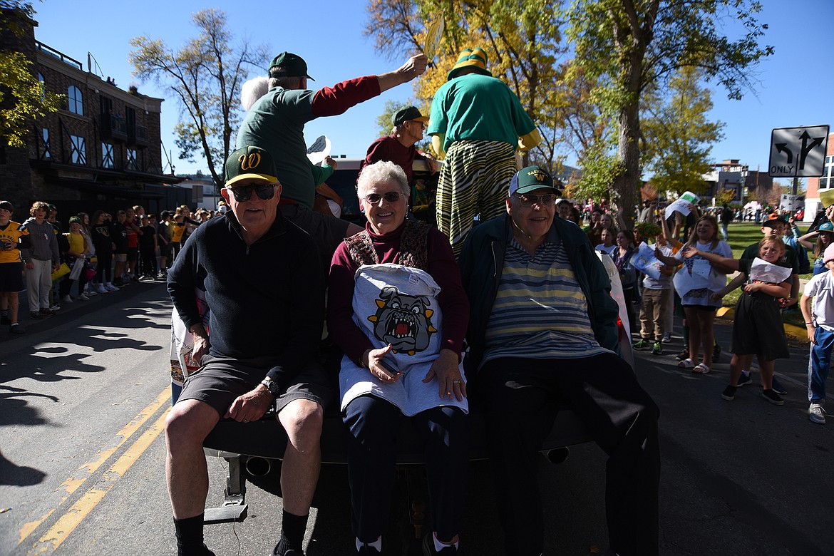 The Whitefish High School homecoming parade makes its way through town on Friday, Oct. 6, 2023. (Matt Baldwin/Whitefish Pilot)