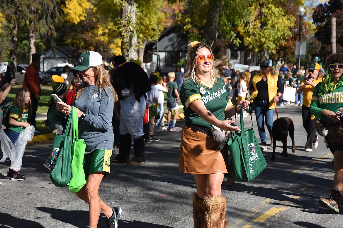 The Whitefish High School homecoming parade makes its way through town on Friday, Oct. 6, 2023. (Matt Baldwin/Whitefish Pilot)