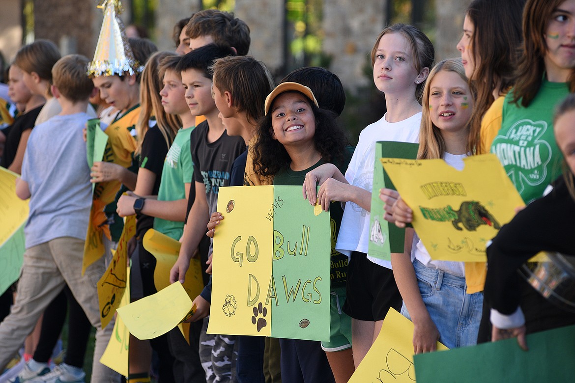 The Whitefish High School homecoming parade makes its way through town on Friday, Oct. 6, 2023. (Matt Baldwin/Whitefish Pilot)