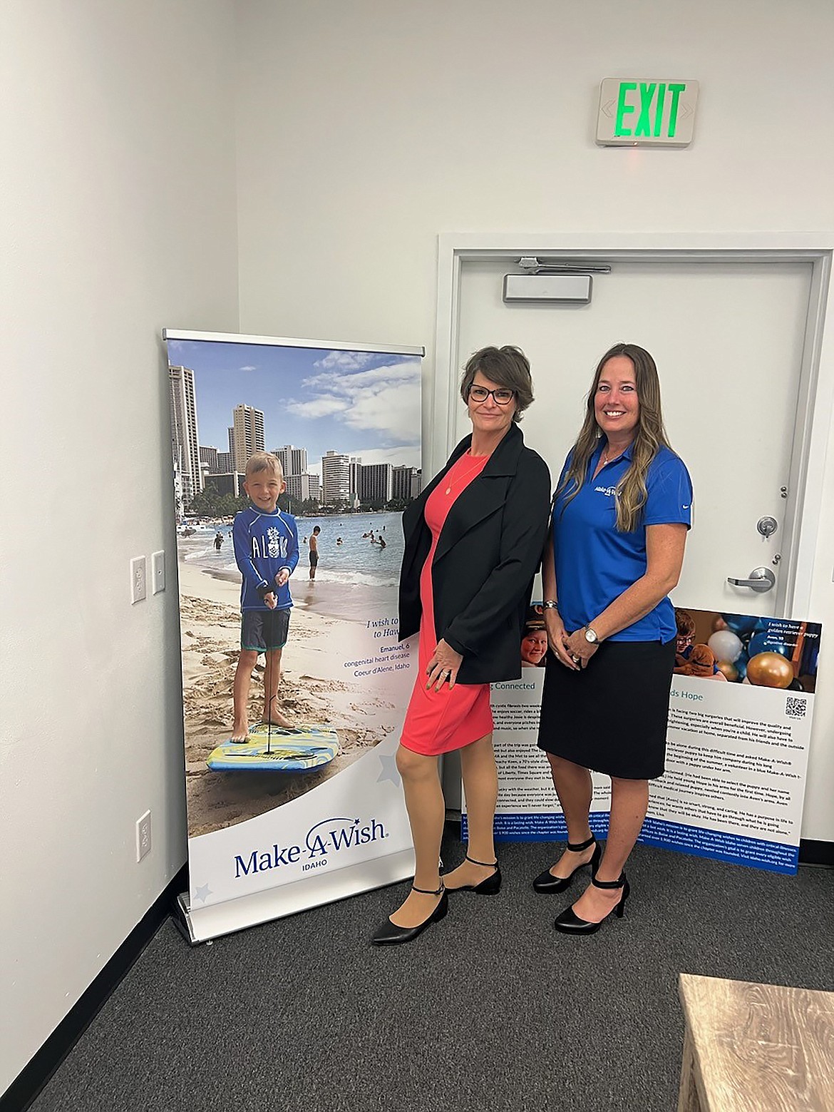 From left: Janie Best, president, and Michelle John, regional manager, of Make-A-Wish Idaho.