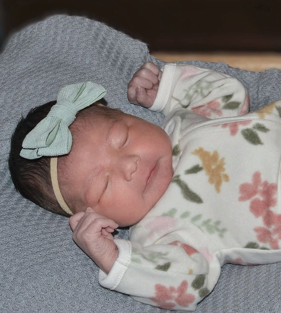 Kaeli Mae McDonald was born Sept. 29, 2023, at the St. Luke New Beginnings Birth Center in Ronan. She measured 9 lbs., 6 oz. and 20 inches long. Her mother is Sandra Lois-Marie McDonald of Pablo. Maternal grandparents are Thomas McDonald of Ronan and Dawna Michel of Pablo.