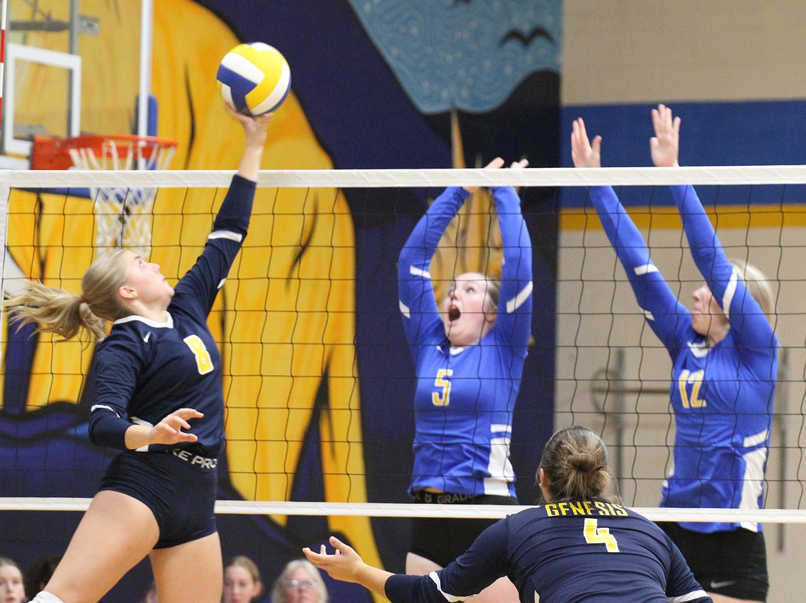PREP VOLLEYBALL Clark Fork fights hard, falls to Genesis Prep Bonner