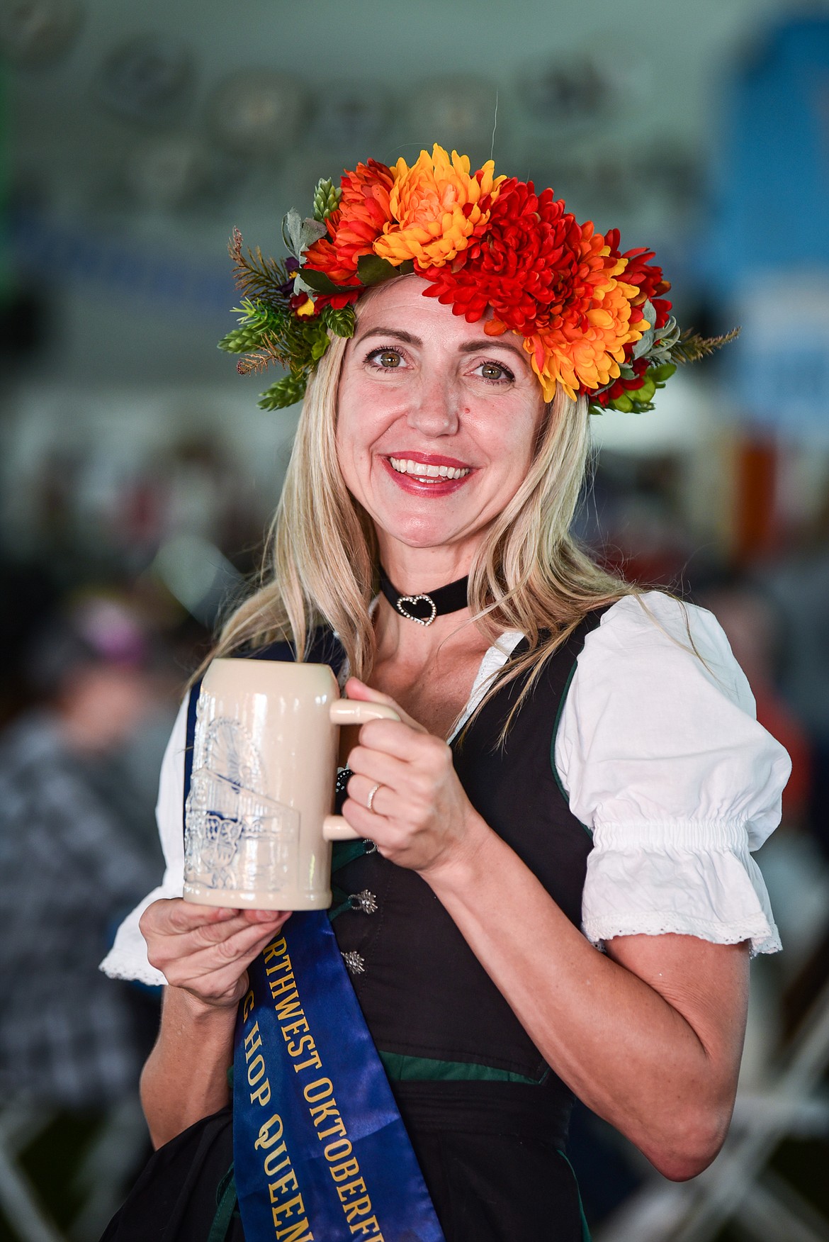 Lauren Walton, the 2023 Hop Queen of The Great Northwest Oktoberfest in Whitefish on Saturday, Oct. 7. (Casey Kreider/Daily Inter Lake)